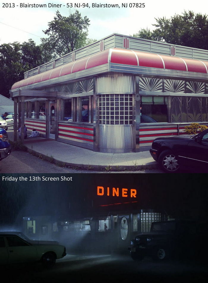 Camp No-Be-Bo-Sco (Camp Crystal Lake from Friday the 13th) - Blairstown Diner 2013 Vs The Movie (newer photo)